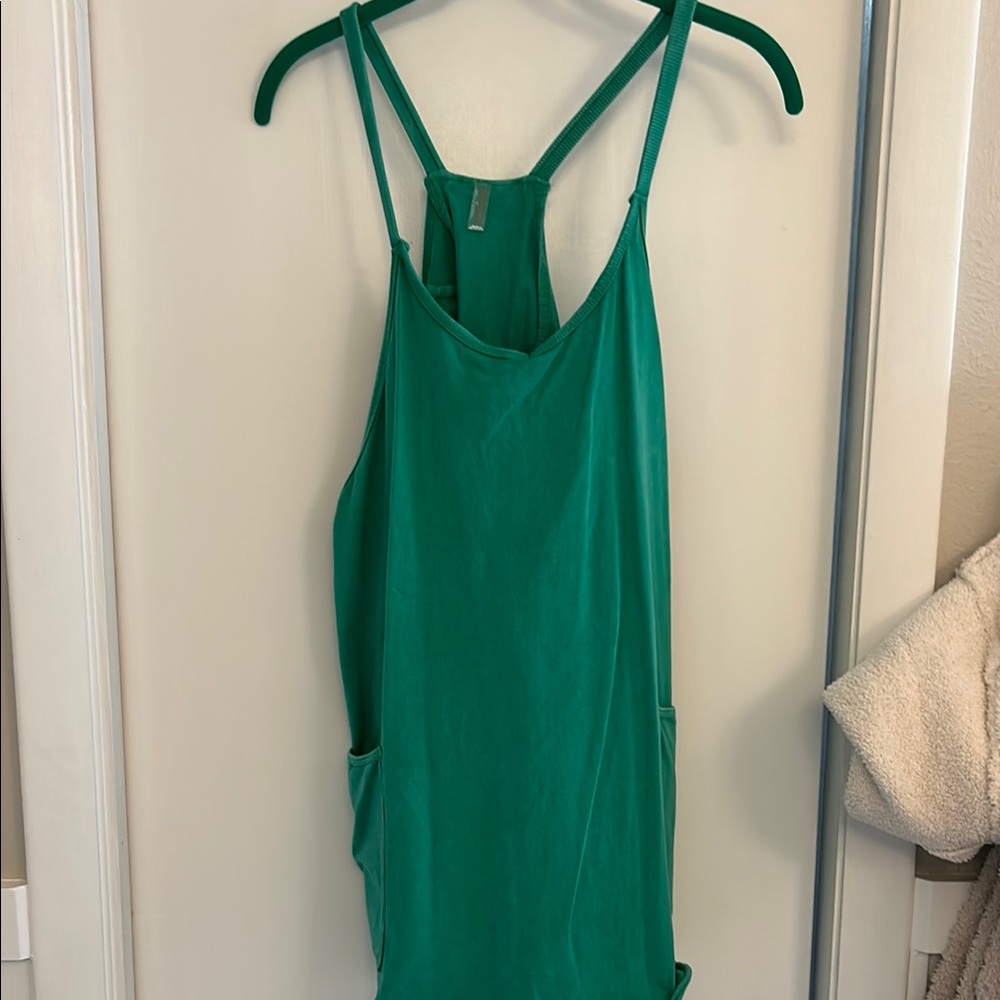 FP Movement by Free People Green Backless Mini Dress